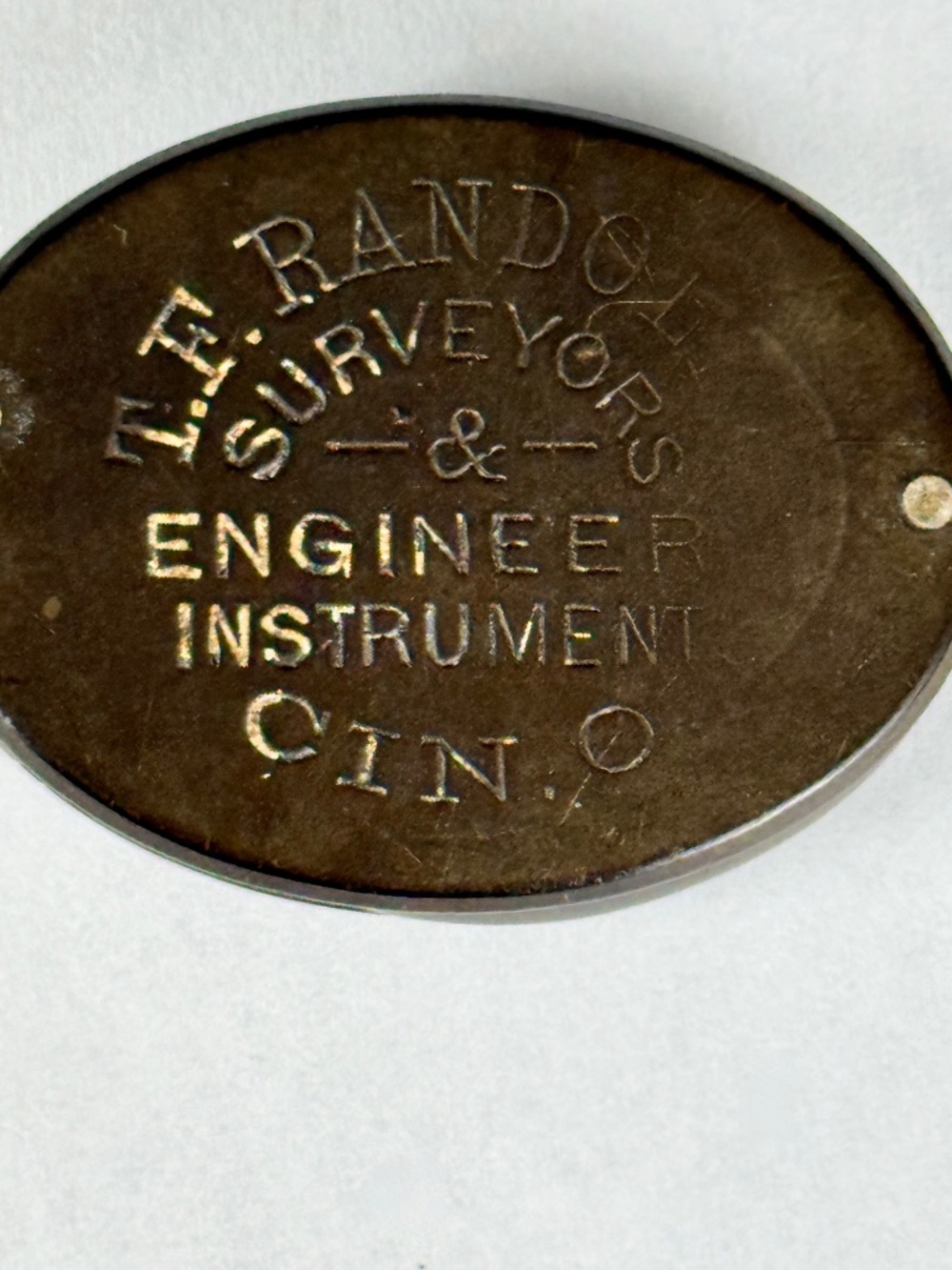 Vtg TF Randolph Surveyor Folding Magnifying Glass Bakelite Engineer Instruments